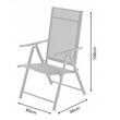 Set 2 scaune gradina/terasa, pliabile, otel, negru, 60x58x100 cm, Chomik