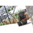 Set 3 ghivece decorative de flori, antracit, 28.1 L, 47x40.5 cm, Respana Trio