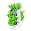 Set 4 ghivece decorative de flori, modular, alb, 4x1 L, 19.5x11.4x47.5 cm, Mini Cascade