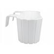 Set 4 jardiniere decorative cu suport de plastic, alb, 4.9 L, 38.3x21.2x13 cm, Boardee Hook