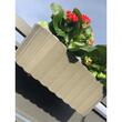 Set 4 jardiniere decorative cu suport de plastic, gri, 4.9 L, 38.3x21.2x13 cm, Boardee Hook