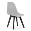 Set 4 scaune bucatarie/living, Artool, Kito, PP, lemn, gri si negru, 46x54.5x80 cm
