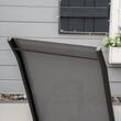 Set 4 scaune gradina/terasa/balcon, cadru metalic, gri, max 150 kg, 54x75.5x95 cm