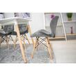 Set 4 scaune stil scandinav, Artool, Lago Velvet, catifea, lemn, gri, 47x36x73.5 cm