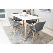 Set 4 scaune stil scandinav, Artool, Lago Velvet, catifea, lemn, gri, 47x36x73.5 cm