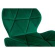 Set 4 scaune stil scandinav, Artool, Lago, catifea, lemn, verde, 48x43x74 cm
