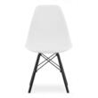 Set 4 scaune stil scandinav, Artool, Osaka, PP, lemn, alb si negru, 46x54x81 cm