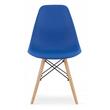 Set 4 scaune stil scandinav, Artool, Osaka, PP, lemn, albastru si natur, 46x54x81 cm