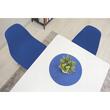 Set 4 scaune stil scandinav, Artool, Osaka, PP, lemn, albastru si natur, 46x54x81 cm
