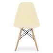 Masa de toaleta/machiaj + Scaun stil scandinav, Artool, stejar, cu oglinda si LED-uri, 94x43x141 cm