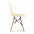 Masa de toaleta/machiaj + Scaun stil scandinav, Artool, stejar, cu oglinda si LED-uri, 94x43x141 cm