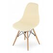 Masa de toaleta/machiaj + Scaun stil scandinav, Artool, stejar, cu oglinda si LED-uri, 94x43x141 cm