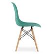 Set 4 scaune stil scandinav, Artool, Osaka, PP, lemn, verde, 46x54x81 cm