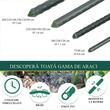Set 25 araci gradina, suport pentru flori si plante cataratoare, metal acoperit cu PVC, rezistenti la rugina, verde, 90x2 cm, Artool