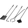 Set accesorii semineu cu suport, 4 piese, negru, 81 cm, Strend Pro