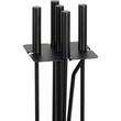 Set accesorii semineu cu suport, 4 piese, negru, 81 cm, Strend Pro