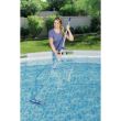 Aspirator curatare piscina, pentru conectare la pompa, minciog, maner telescopic 279 cm, Bestway 