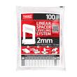 Set distantiere pentru nivelare si aliniere a placilor ceramice, 100 buc, 2 mm, Beorol