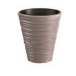 Set 2 ghivece de flori, Sand, rotunde, 38.8x43.6 cm, cafeniu, Prosperplast