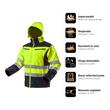 Set imbracaminte de lucru reflectorizanta, geaca, pantaloni softshell, tricou, M/50, NEO