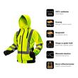 Set imbracaminte de lucru reflectorizanta, hanorac, pantaloni softshell, tricou, M/50, NEO