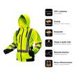 Set imbracaminte de lucru reflectorizanta, hanorac, pantaloni softshell, tricou, XL/54, NEO