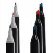 Set markere/carioci, 2 capete diferite, cu geanta, diverse culori, 168 buc
