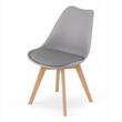 Set masa rotunda stil scandinav + 2 scaune Mark gri, Artool, MDF si lemn, 60x72 cm