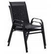 Set mobilier gradina/terasa/balcon, negru, 1 masa, 2 scaune, Andra