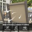 Set mobilier gradina/terasa, cafeniu si maro, 1 masa, 6 scaune, Esther