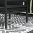 Set mobilier gradina/terasa, gri, 1 masa din 2 piese, 1 canapea din 5 piese, Lyndsey