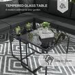 Set mobilier gradina/terasa, gri, 1 masa din 2 piese, 1 canapea din 5 piese, Lyndsey