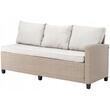 Set mobilier gradina/terasa, maro deschis si bej, ratan sintetic, 1 masa, 2 canapele, 2 tabureti, Cesme