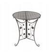 Set mobilier gradina/terasa, metal, maro, 1 masa, 2 scaune, Madison