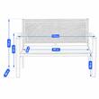 Set mobilier gradina/terasa, negru si natur, 1 masa, 2 scaune, 1 canapea, Jumi