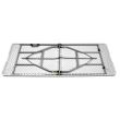 Set mobilier gradina/terasa, pliabil, 1 masa, 2 banci, alb, 180x74x74 cm/180x30x45 cm, Malatec