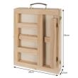 Set pictura, 2 in 1, cu sevalet, trusa lemn, 46 piese, 26x6.5x34 cm, Kruzzel
