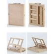 Set pictura, 2 in 1, cu sevalet, trusa lemn, 46 piese, 26x6.5x34 cm, Kruzzel