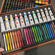 Set pictura si desen, Maaleo, trusa lemn, 128 piese