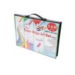 Set pictura si desen pentru copii, trusa plastic neagra, 168 piese, Isotrade