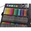 Set pictura si desen pentru copii, trusa plastic neagra, 168 piese, Isotrade