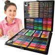 Set pictura si desen pentru copii, trusa plastic, neagra, 288 piese, 47x46 cm, Isotrade