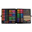 Set pictura si desen pentru copii, trusa plastic, neagra, 288 piese, 47x46 cm, Isotrade