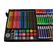Set pictura si desen pentru copii, trusa plastic, neagra, 288 piese, 47x46 cm, Isotrade