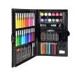 Set pictura si desen pentru copii, trusa plastic neagra, 86 piese, Isotrade 