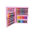 Set pictura si desen pentru copii,trusa plastic roz, 168 piese