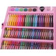 Set pictura si desen pentru copii,trusa plastic roz, 168 piese
