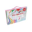 Set pictura si desen pentru copii,trusa plastic roz, 168 piese