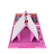 Set pictura si desen pentru copii, trusa plastic, roz, 208 piese, 41x5x31 cm
