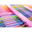 Set pictura si desen pentru copii, trusa plastic, roz, 208 piese, 41x5x31 cm